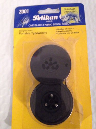 PELIKAN Z001 Black Fabric Spool Ribbon for Portable Typewriters NEW