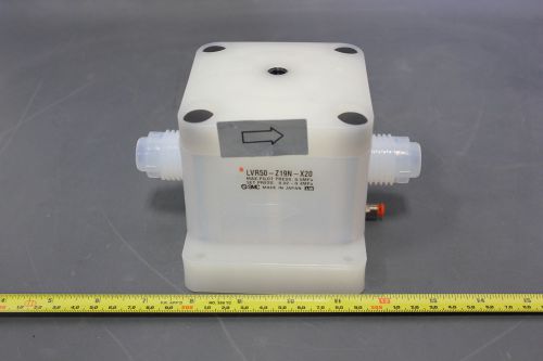 SMC HI PURITY REGULATOR VALVE LVR50-Z19N-X20 3/4&#034; OD (S23-4-6)