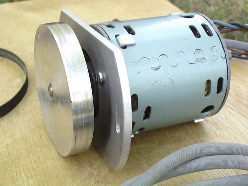 Msl electric motor 1/25 hp 120vac 3000 rpm with capacitor flywheel belt for sale