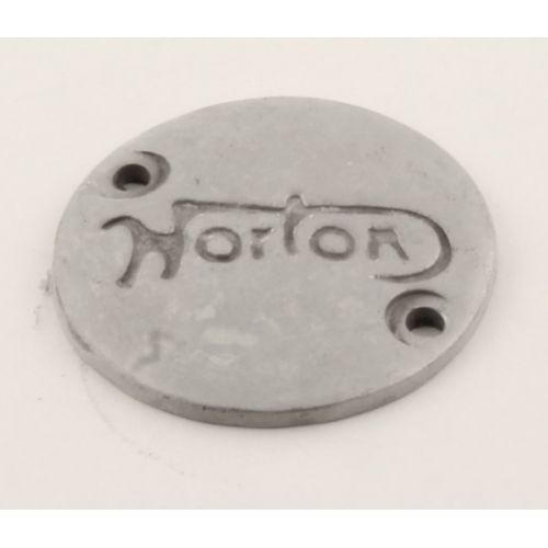 Norton Atlas Commando gear box oil fill cap w logo inspection lid cover 04-1104