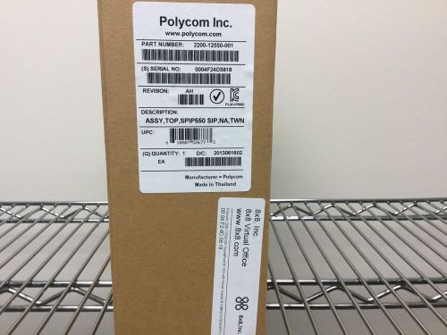 New Polycom 2200-12550-001 IP 550  2200-12550-001 For 8x8 90-Day Warranty