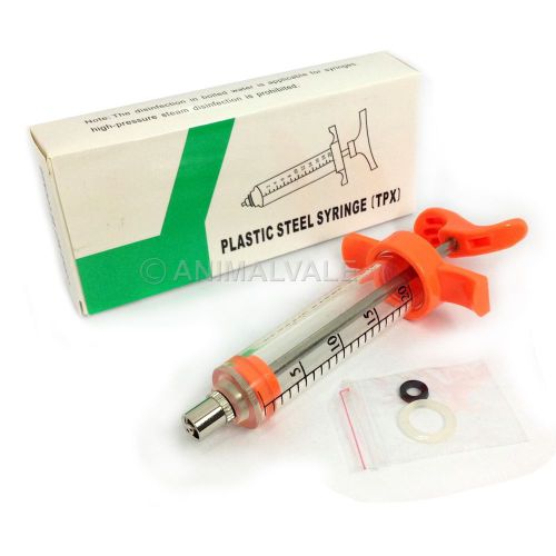 20cc Injector Drencher Adjust Dose Syringe Re-Usable Sheep Goat Swine Wormer