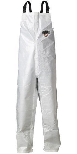 Lakeland ChemMax 2 Taped Seam Bib Pant  Disposable  Medium  White (Case of 6)