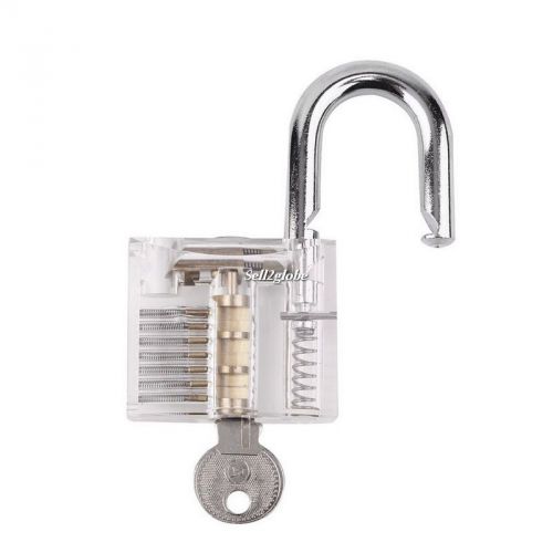 Pick Cutaway Visable Padlock Lock For Locksmith Practice Training Skill Set G8