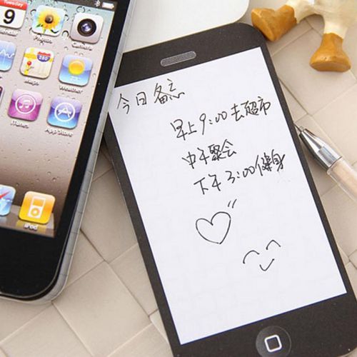 NEW utility Cool Office Note Paper Notepad Memo Pad iPhone 4 4G 4S 4GS Note Pad