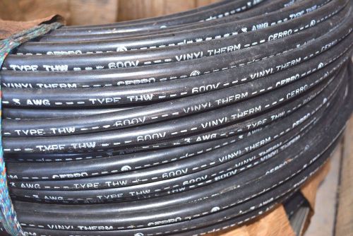 500&#039; 3 AWG Gauge BLACK THW Cable STRANDED COPPER Wire 600V NEW Cerro BUILDING