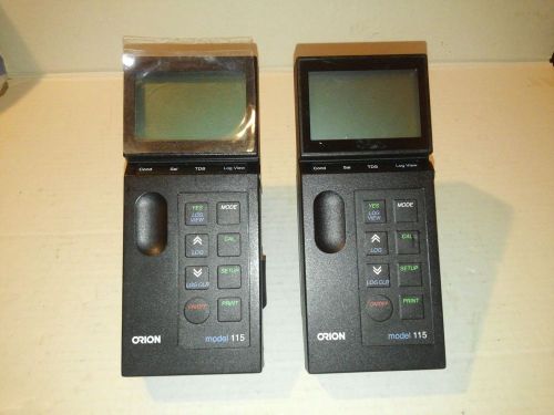 Lot of 2 orion tds/conductivity/salinity meter model 115  only units for sale
