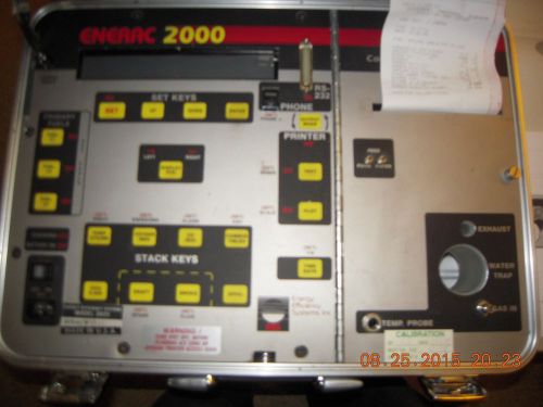 Enerac 2000 combustion anayzer needs battery and sensors