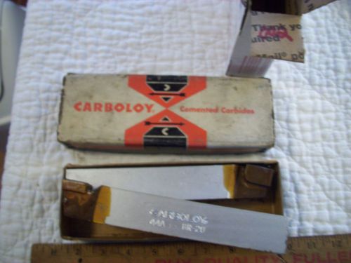 2 carbaloy nos cemented carbides cutting tools br-20  44a from metal lathe boxed for sale
