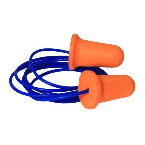 Radians fp81 deviator 33 disposable corded foam bell shaped nrr 33 earplugs, for sale