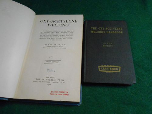 OXY-ACETYLENE WELDING &amp; WELDOR&#039;S HANDBOOK 2 BOOKS