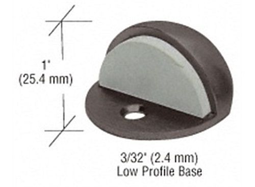 Bronze zinc diecast floor mounted low profile 3/32&#034; base dome stop for sale