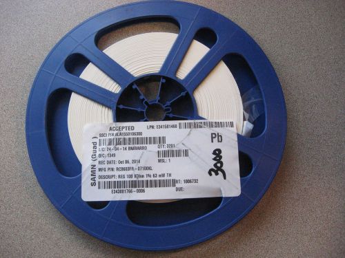 Reel of PCB Components MFG No: RC0603FR-07100KL Qty on Reel: 3000