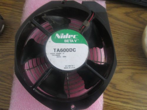 Nidec Beta V, TA600DC Fan. Model: A34255-10.  PN: 930630.  Tested Good&lt;