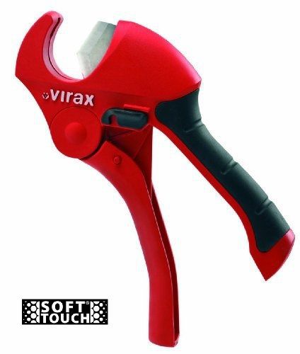 Virax VX215032 Soft Touch Ratcheting Plastic Tube Cutter with 1-1/4-Inch cap