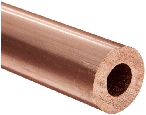 Copper 101-H04 Round Tubing, ASTM F68, 5/16&#034; OD, 0.1825&#034; ID, 0.065&#034; Wall, 12&#034;