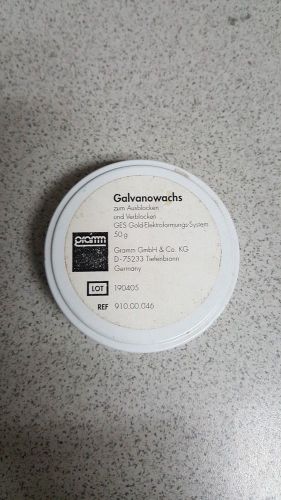 Used Dental Gramm Electroforming Wax; Galvanowachs