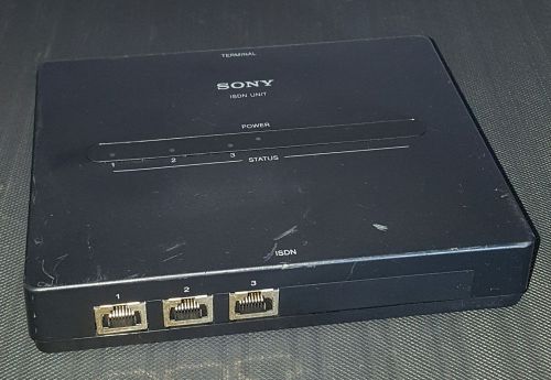 SONY PCSA-B384S ISDN UNIT TERMINAL ADAPTER 3 DIGITAL PORT VIDEO CONFERENCE EQUIP