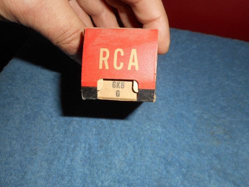RCA 6K8G ELECTRON TUBE NOS RADIO VACUUM TUBE BOX TAB DATE (3-46)