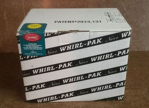 Nasco Whirl Pak 18 oz. Write on Bags 500/box  B01065 Sterile Puncture Proof
