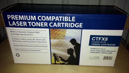 Compatible Remanufactured Black Laser Toner Cartridge - Canon FX8 - CTFX8 - BIN!