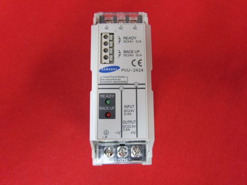 Samsung PVU 2424, Input DC 24V/0.4A, Output DC 22.5V/2.5A Din Rail Power Supply