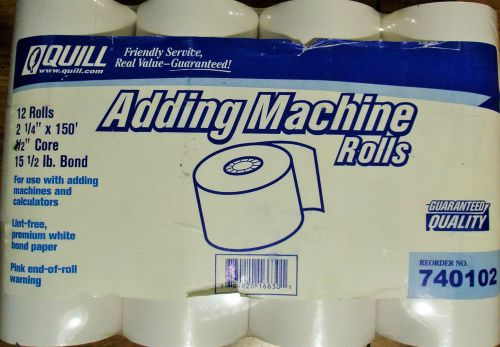 Quill 12 Count Adding Machine Rolls #740102