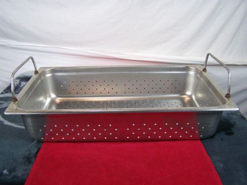 VINTAGE LARGE PREFORATED DISINFECTING STERILIZATION TRAY MEDICAL SURGICAL