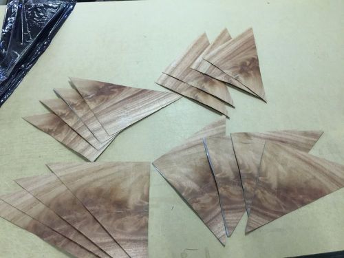 Wood Veneer Crotch Mahogany LOT16 Piece&#039;s 10Mil Paper Backed&#034;EXOTIC&#034;CR7 12-31-15