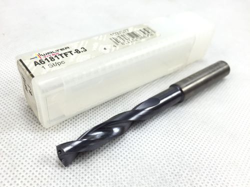 Walter Titex 8.3mm Solid Carbide Drill, 150°, 103mm OAL, A6181TFT-8.3