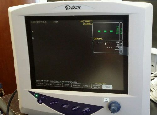 Smith Medical Advisor Patient Monitor Pictured with CO2,ECG, SPO2, NiBP, printer
