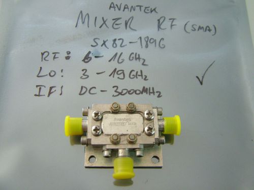 Avantek RF 10GHz Mixer SX82-1896  6 - 16GHz  LO 3 -19GHz IF DC - 3000MHz