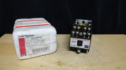 CUTLER-HAMMER * TYPE M RELAY * PART NUMBER D26MR44C  * NEW IN THE BOX
