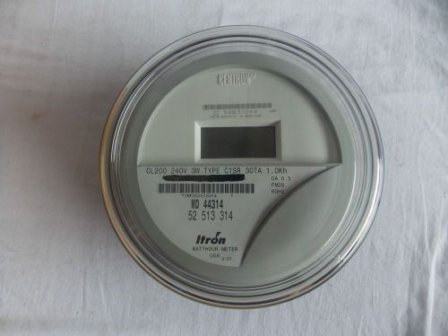 Itron   meter (kwh) c1sr, centron, 240v, 200a, 4 lugs, form 2s for sale