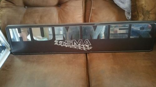 HUMMER-SMA Signage or Display-Chrome Letters w/Black Bkgrd Unknown Ahoy Material
