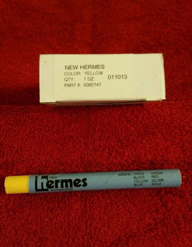 New Hermes Brushless engravocolor Stick Engraving color fill YELLOW - BOX OF 12