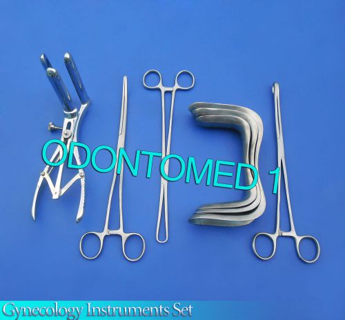 Exam set w/mathieu+sims speculum+spong forceps gynecology instruments for sale