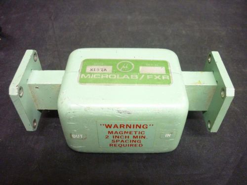 MICROLAB /FXR MODEL X157A WAVEGUIDE ISOLATOR MICROWAVE (Q)