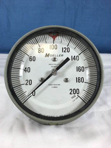 Moeller 4.5&#034; 0-200 Mil-Spec Gauge