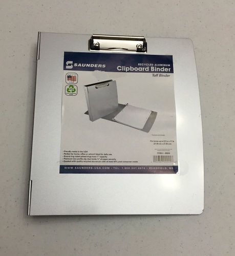 Saunders Aluminum Clipboard Binder-Silver Item #00924 Recycled Aluminum 8.5x11