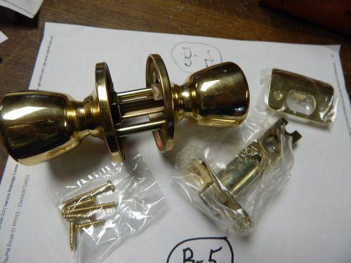 CAL-ROYAL Model # RIZ US3 Polished Brass Passage Knobset Unit #2