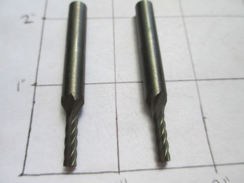2 USA Carbide Deburring Burrs 1/8&#034; x 1/2&#034; x 2&#034; x 1/4&#034; SA Cylinder AL Cut