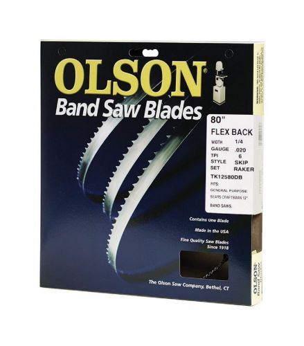Olson 80  x 1/4 &#034; 6 tpi band saw blade 12580 for sale