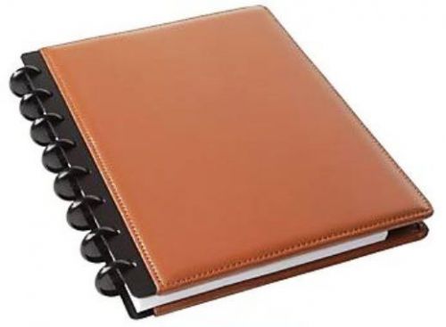 M by Staples Arc Customizable Leather Notebook System, Burgundy, 8.5 x 11