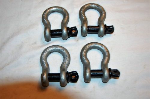 Four 3-1/4 Ton Shackles