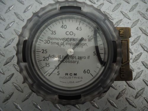 Rcm industries co2 flowmeter 1/2-71-vdl-60-adhi - 400 psig for sale