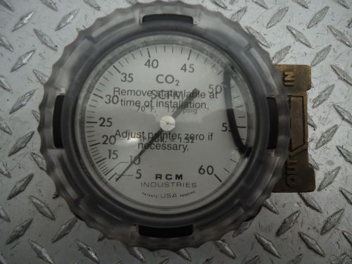 RCM INDUSTRIES CO2 FLOWMETER 1/2-71-VDL-60-ADHI - 400 PSIG