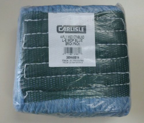 Carlisle 369448B14 Flo-Pac Synthetic/Cotton Blend Medium Looped-End Mop BLUE
