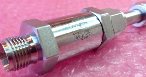 Swagelok SS-6C-10 10PSI N-10 Tube Check Valve, Fixed Pressure, 3/8 w/ Fittings