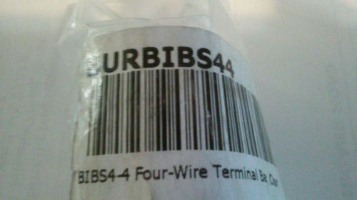 New Burndy BIBS44 4 Four-Wire Terminal Bar Clear